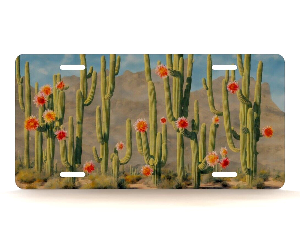 Desert Cactus Novelty License Plate