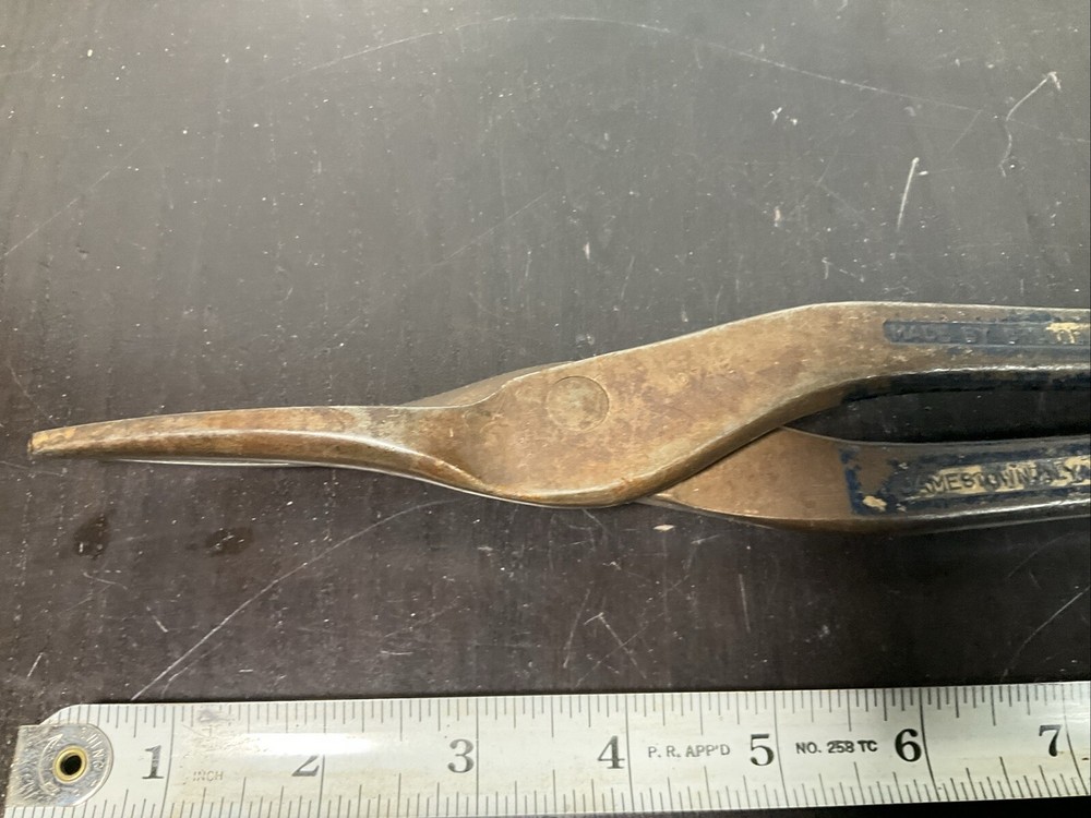 Vintage Crescent Tool Co. 13” & G L 7” Tin Snips