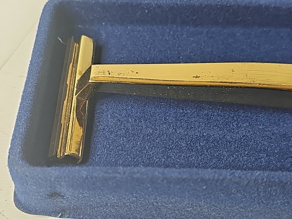 Vintage Avon Personalized Solid Brass Shaving Razor 1984 Durable Lacquer Finish