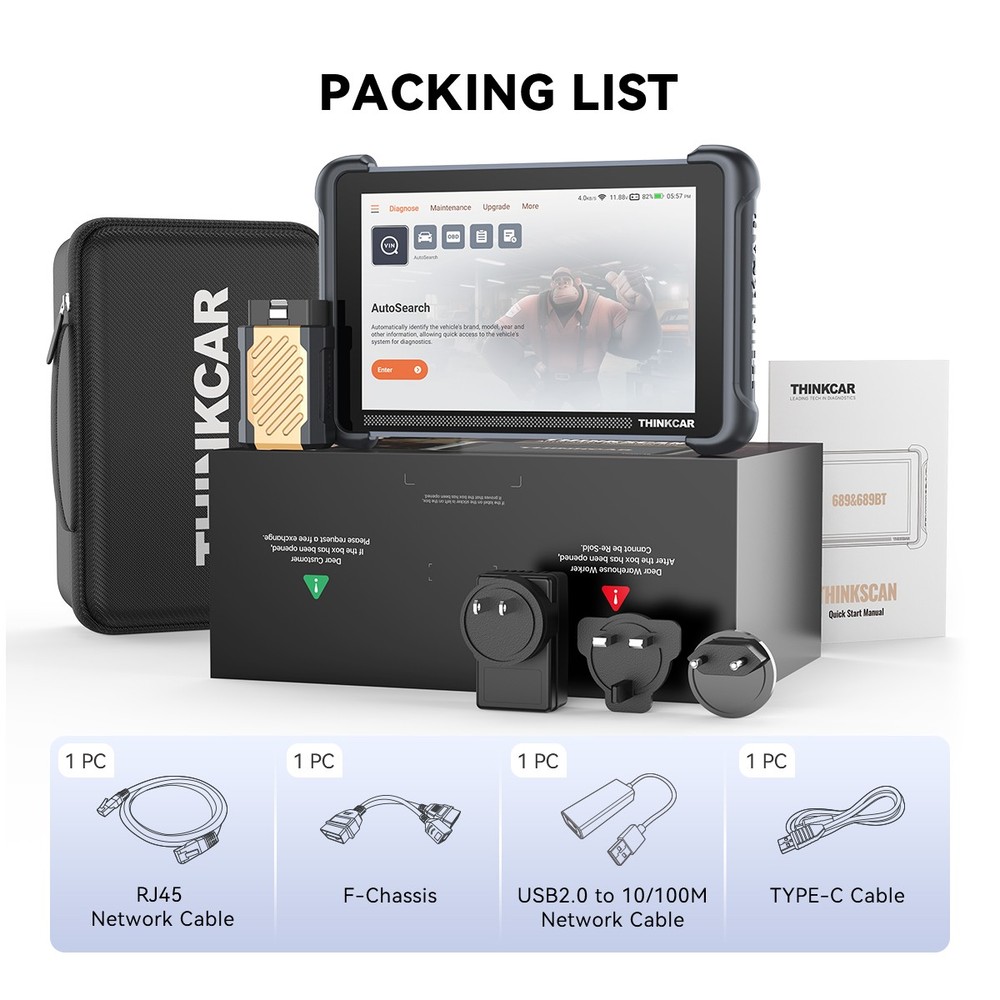ThinkScan 689BT/689 Car Diagnostic Tool OBD2 Scanner Bidirectional ALL System