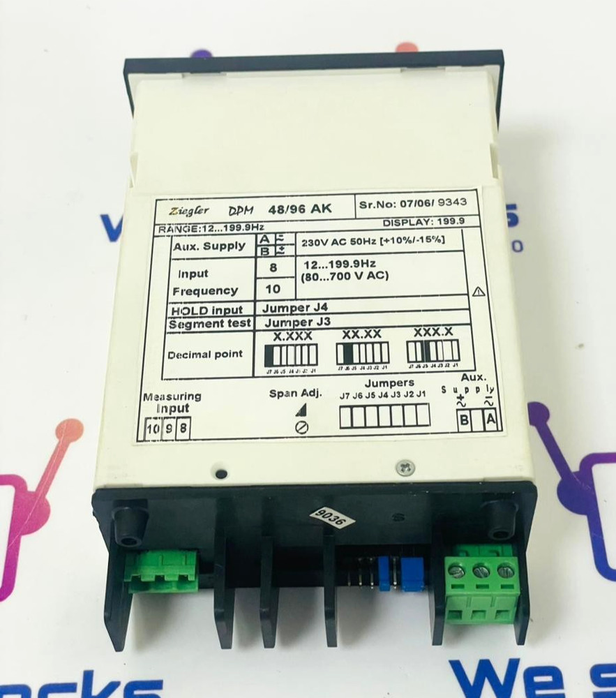 ZIEGLER DPM 48/96 AK Digital Panel Meter