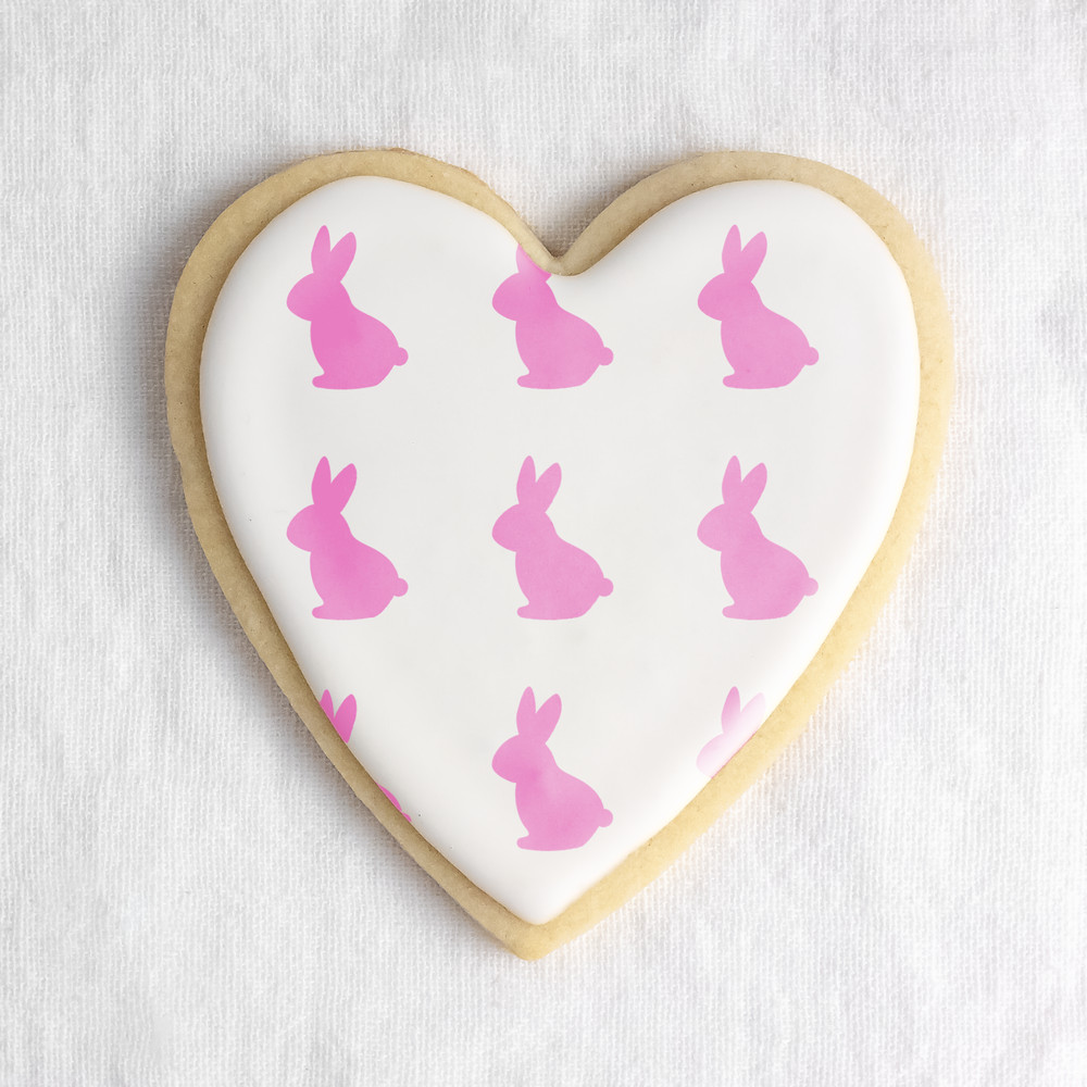 Rabbits Cookie Stencil - Durable & Reusable Mylar Stencils