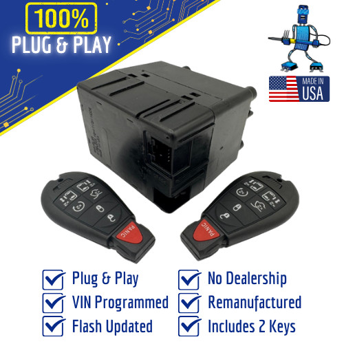 2008 Chrysler 300 WIN Module Wireless Ignition Node -Programmed w/Keys