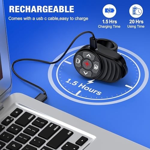 USB C Wireless Presenter Remote Presentation Laser Pointer Ring Clicker