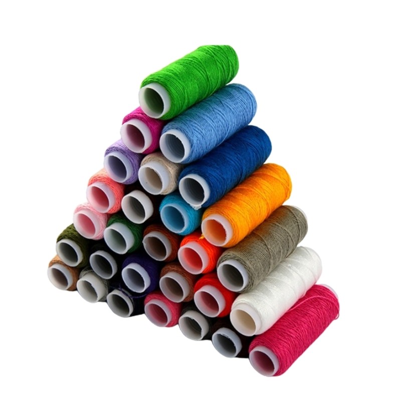 55 Yards Waxed String 28 Color Waxed Thread Sewing Thread Hand Stitching Thread