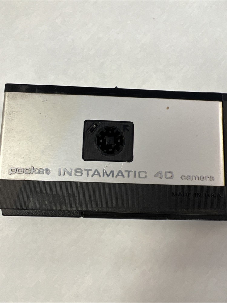 Kodak Pocket Instamatic 40 Camera, Old, Suede Case