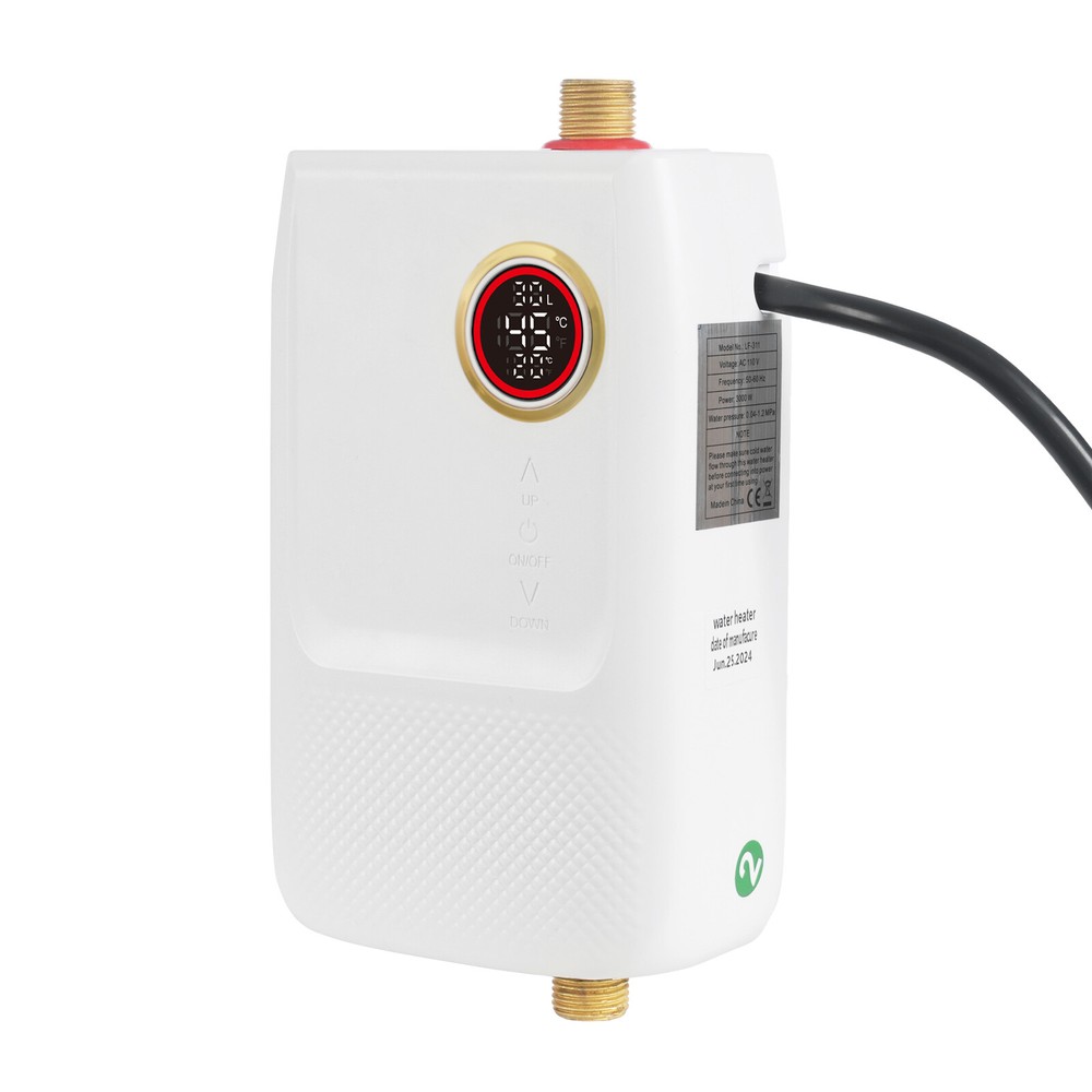 3KW Digital Display On Demand Hot Water Heater Tankless Electric Water Heater