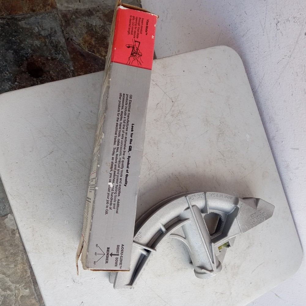 Gardner #932 Pipe Conduit Bender 1" Thinwall 3/4" Rigid, w/Level