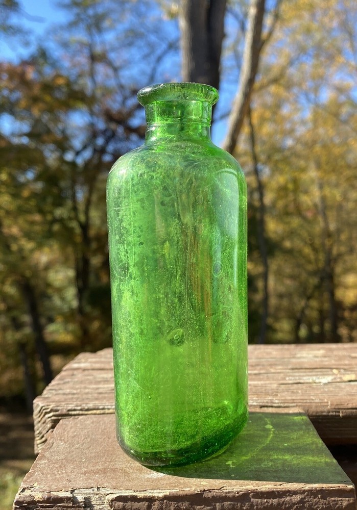 Green Owens Cork Top Bottle