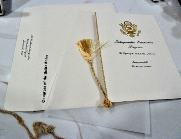 President Donald J. Trump Inauguration Invitation and Program 2017