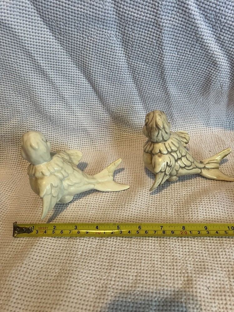 porcelain parrot figurines