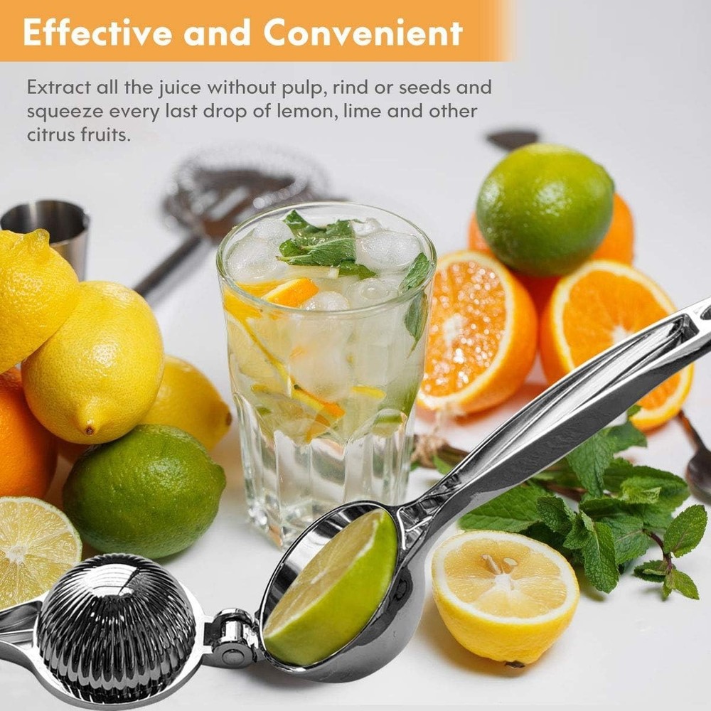 Ergonomic Handheld Citrus Juicer - Maximize Juice with Durable Zester Accessory
