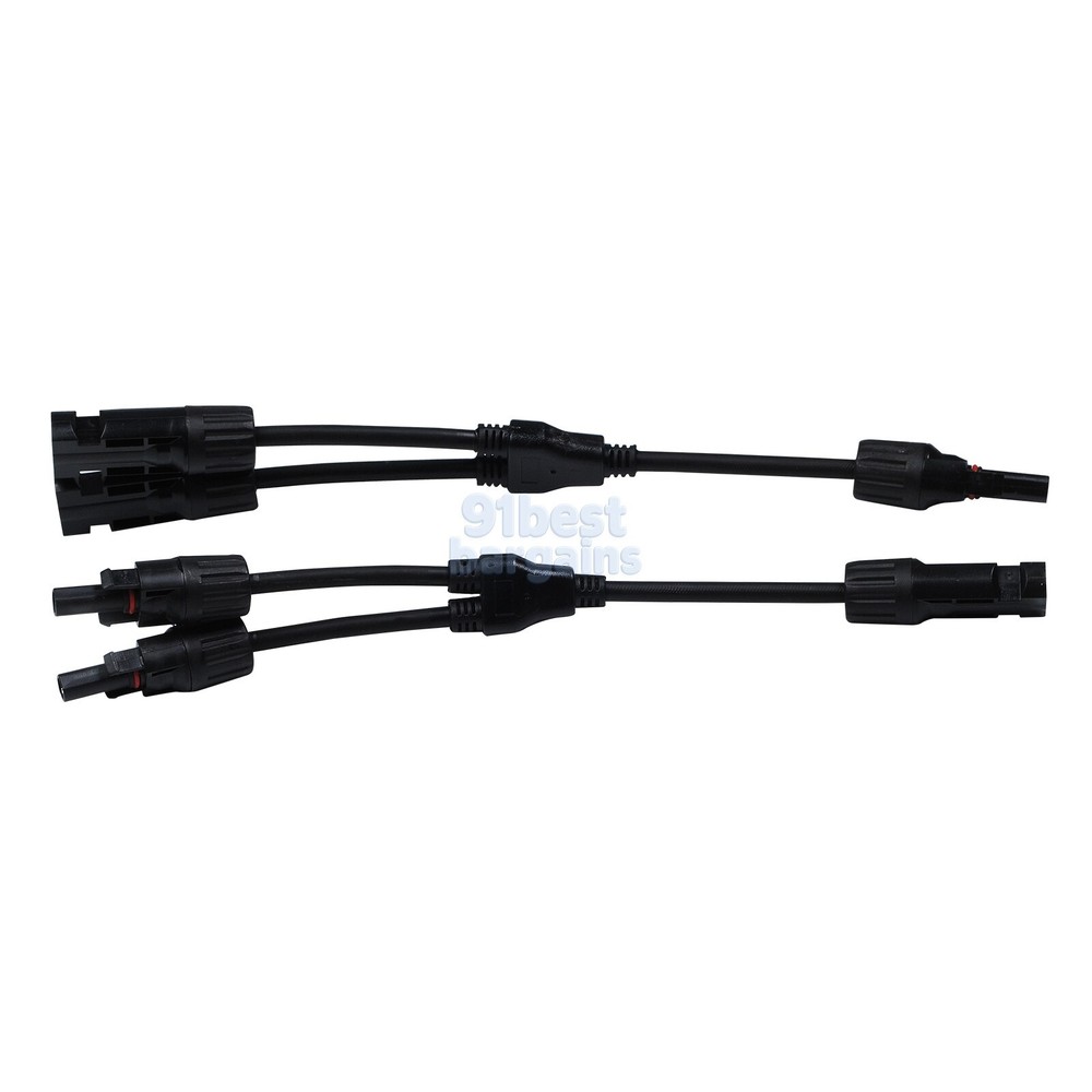 1-2 Solar Panel Y Branch Cable Connection Waterproof Adapter Connector Extension
