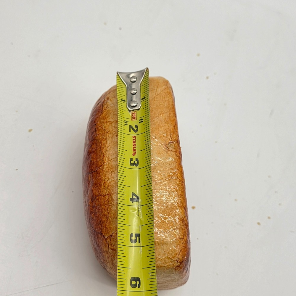 Realistic Faux Bread Loaf Decor Rustic Kitchen Display Prop 6” Long