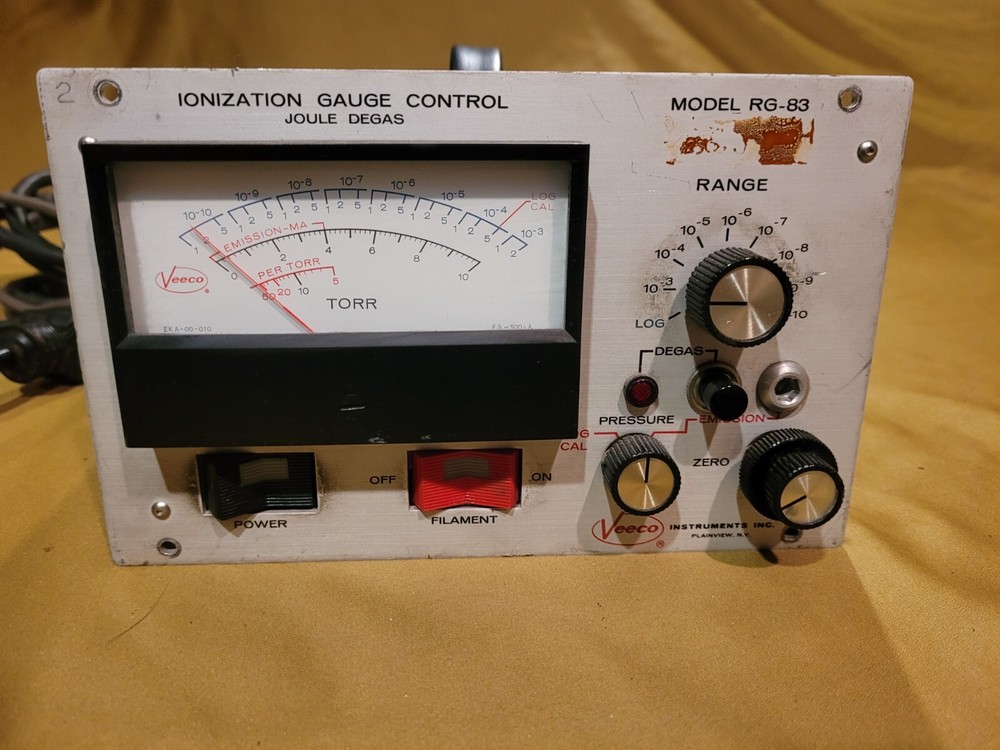 Veeco Instruments Inc Ionization Gauge Control Model RG-83 Tested
