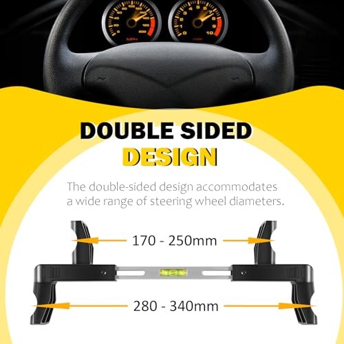 Steering Wheel Level Alignment Tool Fit for Most Steering Wheels Double Side