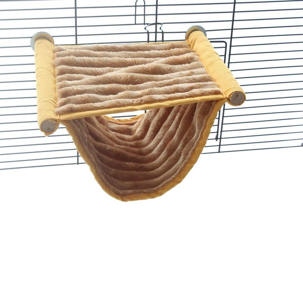 Double Bunkbed Hammock Sleep Bed Cage Play Platform Warm Fleece Hamster