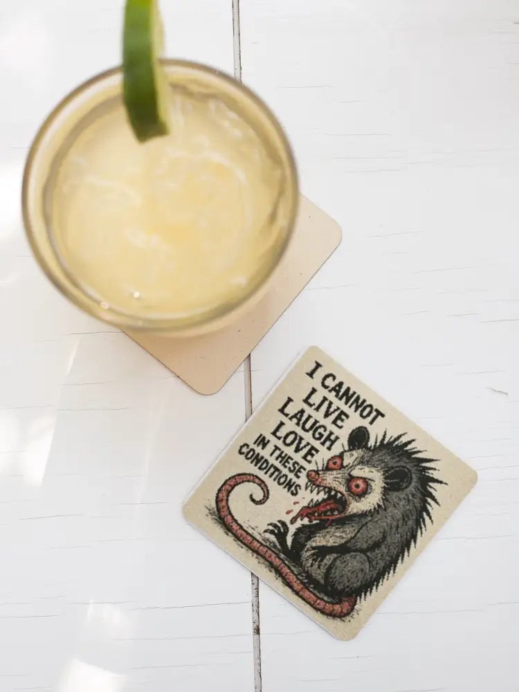 Handmade Coaster: Maybe Coffee Will Help