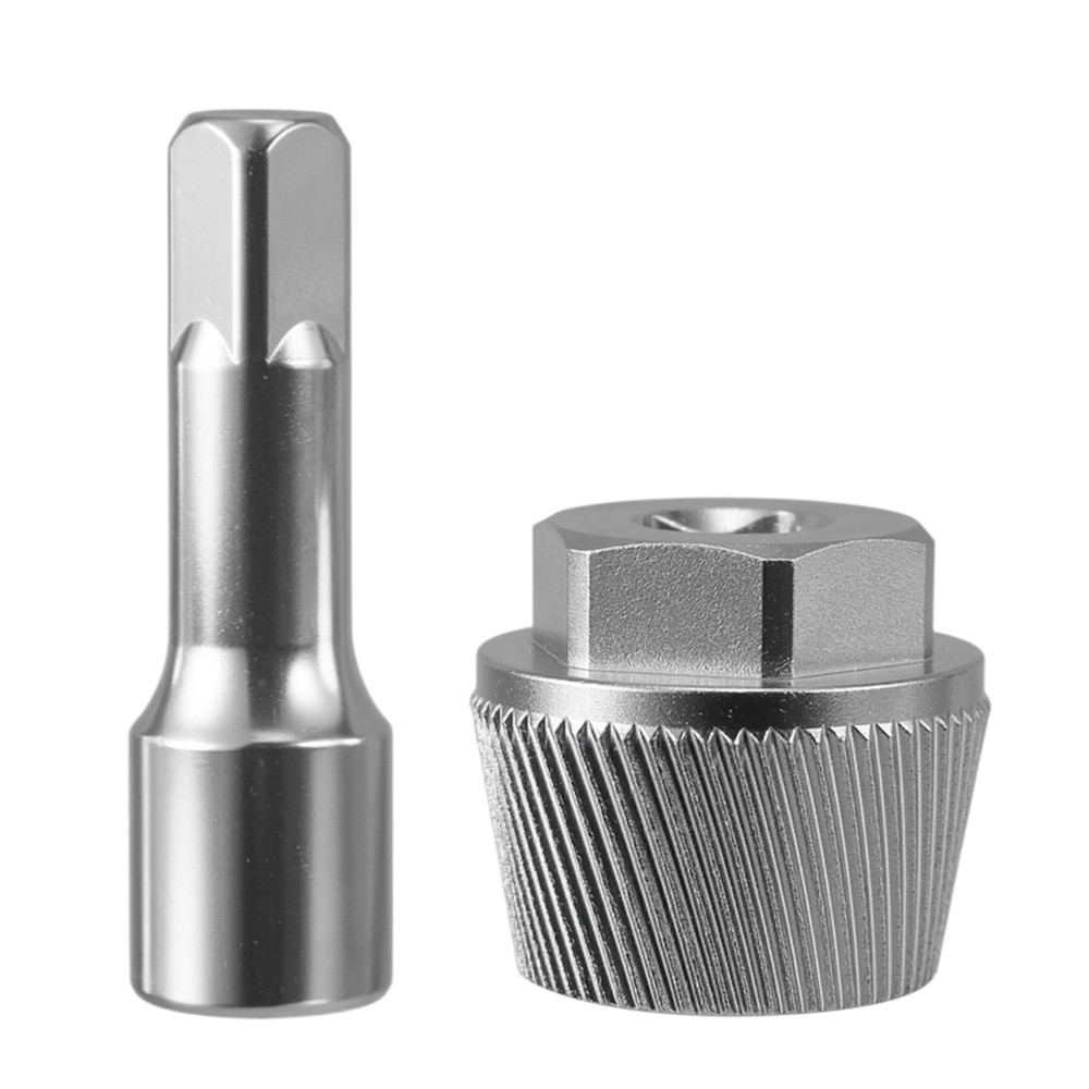 Silver Chrome 1.5'' Tub Drain Extractor with 1/2'' Socket Bathtub Remover