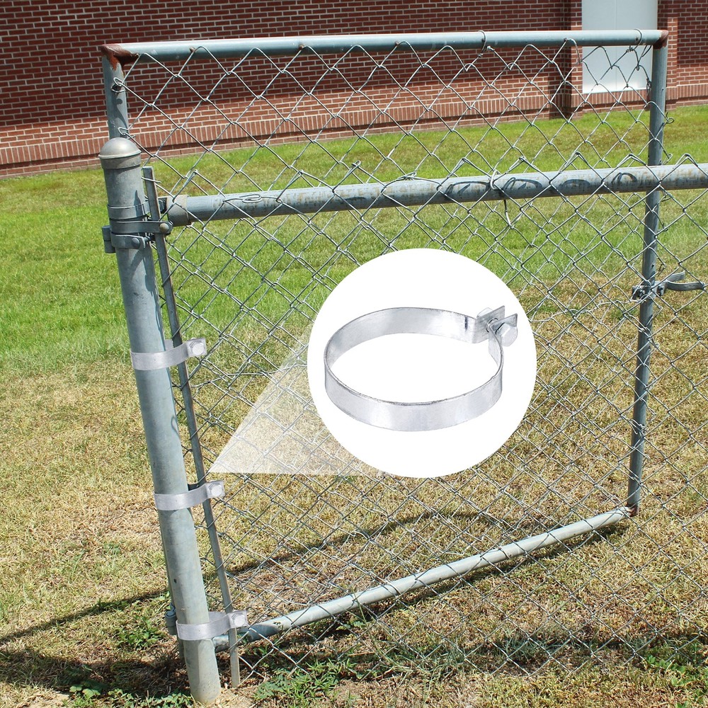 10Pcs Galvanized Steel Post Fence Ties 3-1/2"