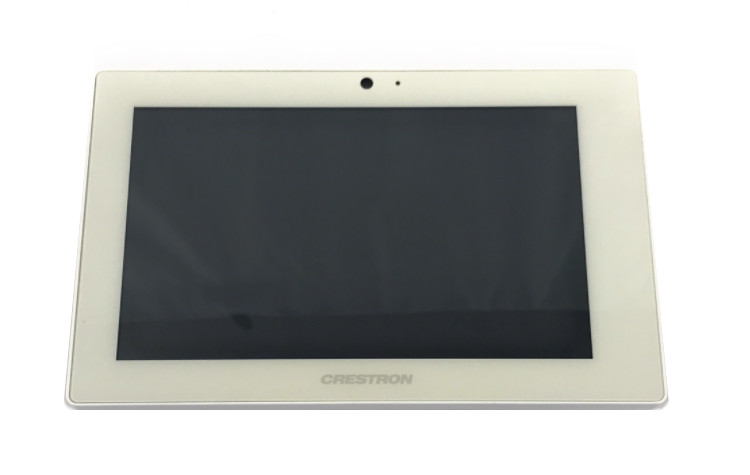 Crestron TSW‑760 7″ Touch Screen Panel PoE Room Control Display w/ Light Bar