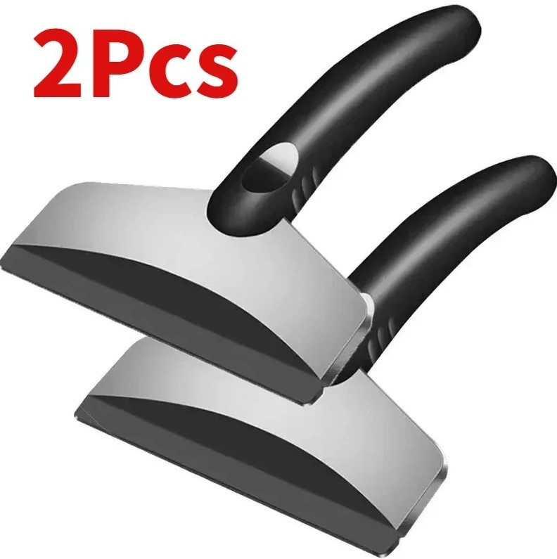2 pcs Car Snow Shovel Ice Scraper Tool Windshield Defrost Cleaner Auto Accessory