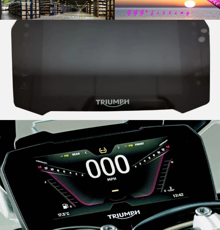 7 Inch Motorcycle Dashboard LCD Display Panel TFT Panel for Triumph Tiger 900