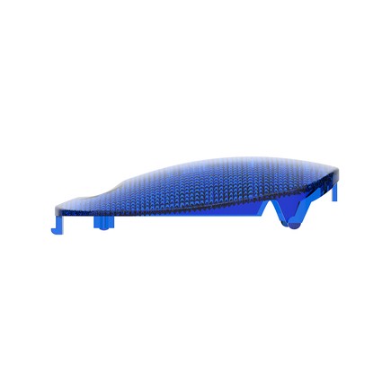 United Pacific 37051 Dome Light Lens, Rectangular, for 2006+ Peterbilt, Blue