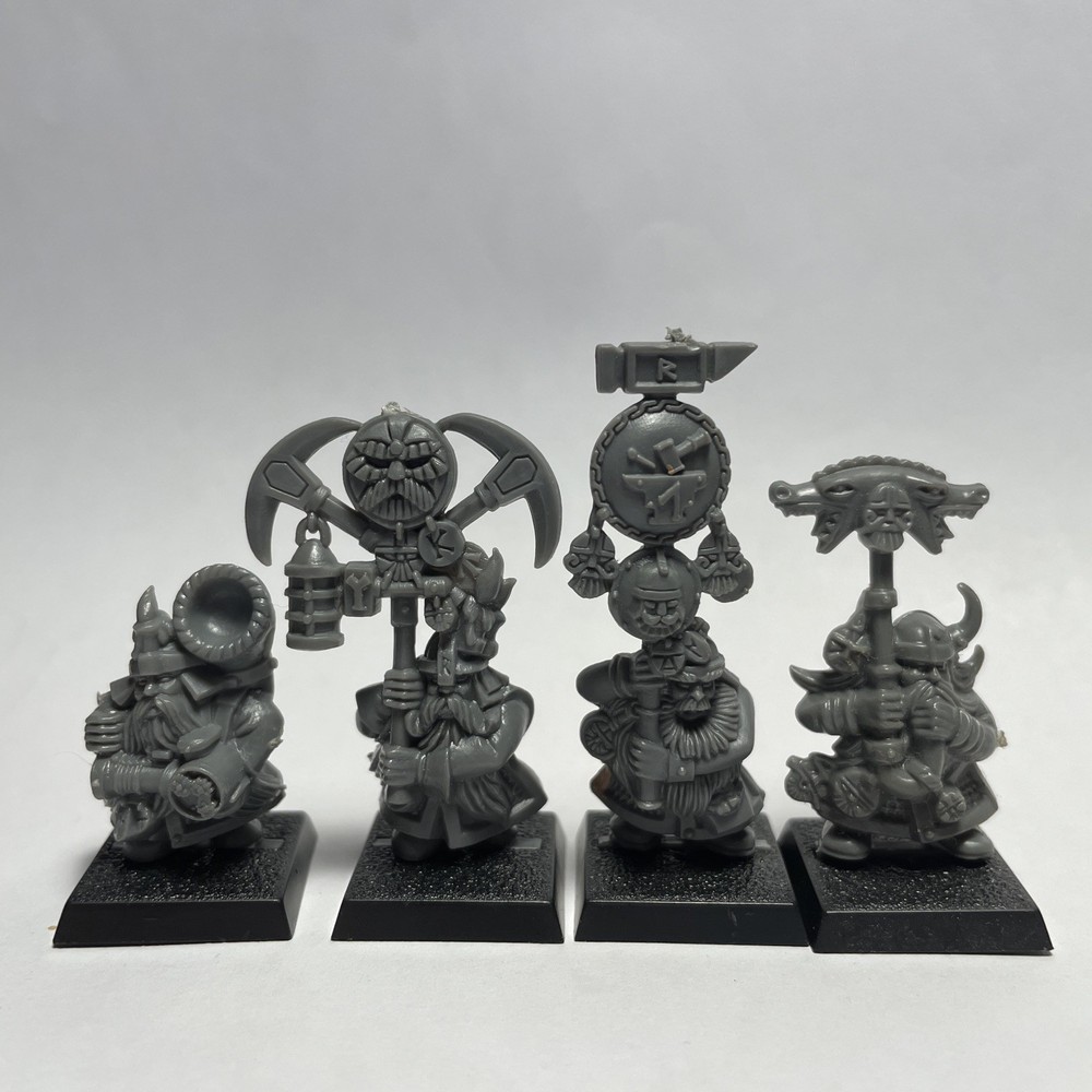 4 x Bundle Games Workshop Warhammer Dwarves Dwarf Miner Battle For Skull Pass