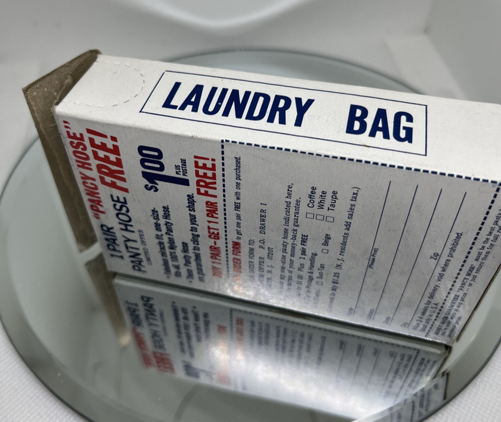 1960s LAUNDRY Plastic Laundromat Vending Machine Bag