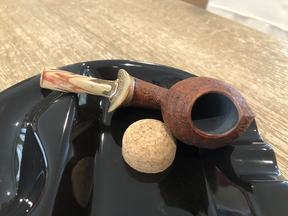 Grant Batson Blowfish, Sandblasted Tobacco Pipe Unsmoked