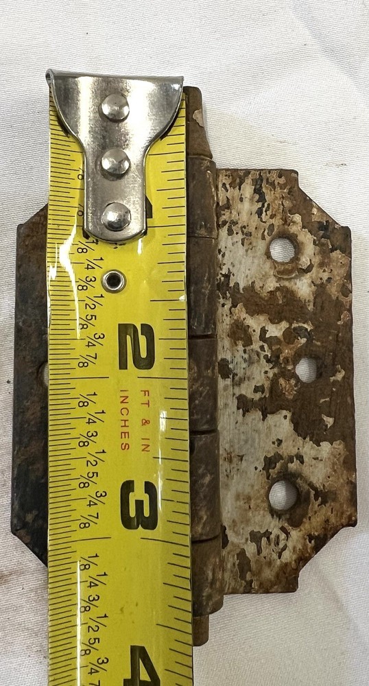 Pair Rustic Hinges 3 1/2 In X 2 1/2 Gate / Barn Door Hinges