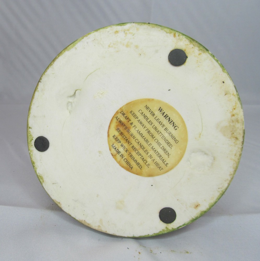 Jack O' Lantern Pumpkin Patch Ceramic Candle Holder Autumn Fall Halloween Decor