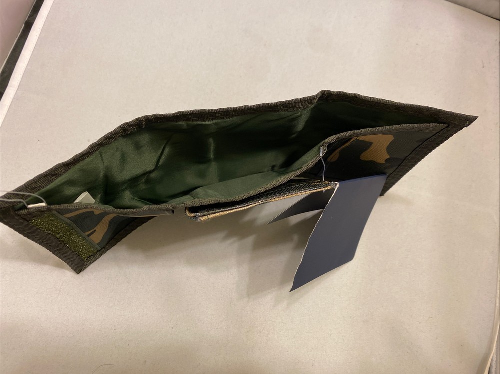 George Men Trifold Wallet Camo Green New