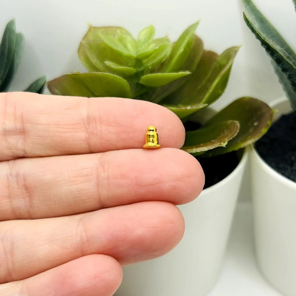 KC Gold Iron Earring Backs, 6x5mm - US Selle