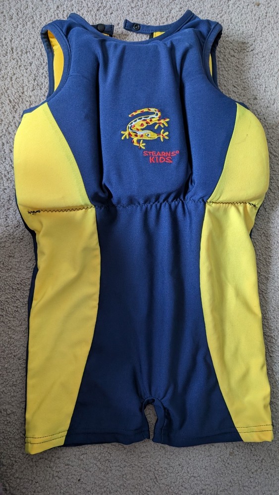 Blue Yellow Child Floatation Wetsuit
