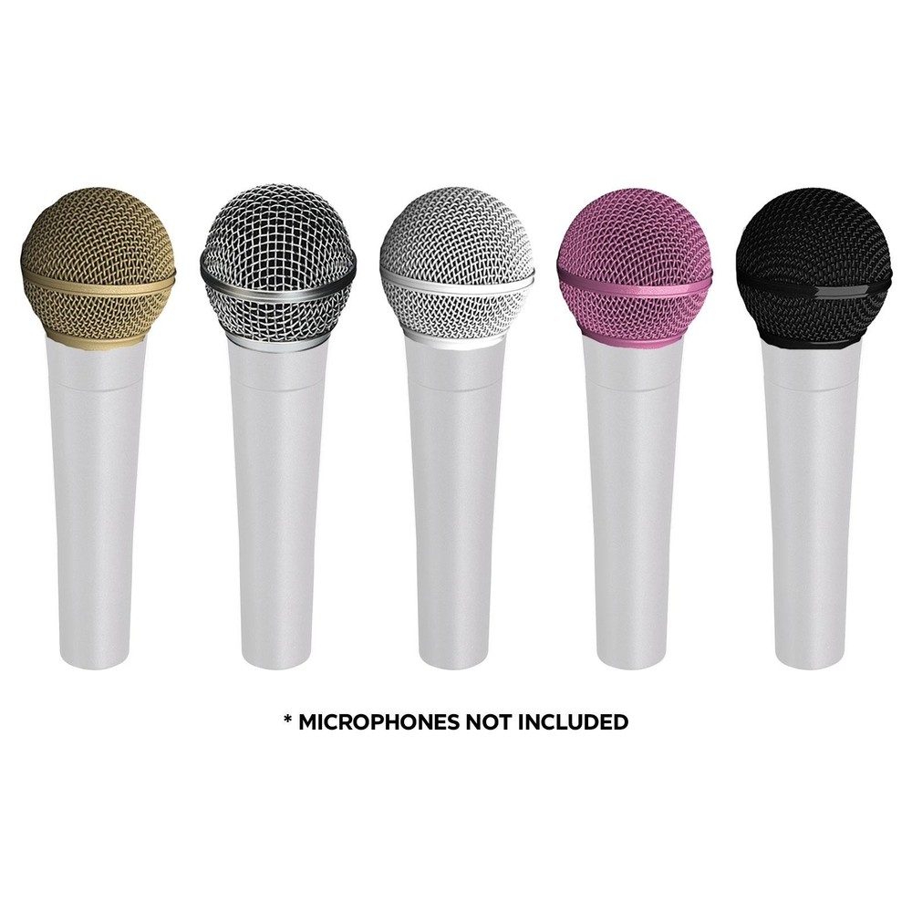 Handheld Dynamic Karaoke Computer Microphone Vocal DJ PA Mic w Stand & Cables
