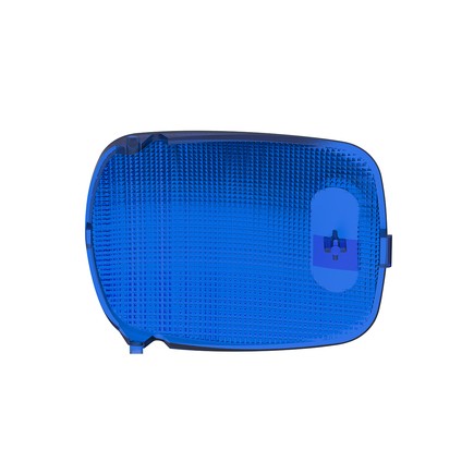 United Pacific 37051 Dome Light Lens, Rectangular, for 2006+ Peterbilt, Blue