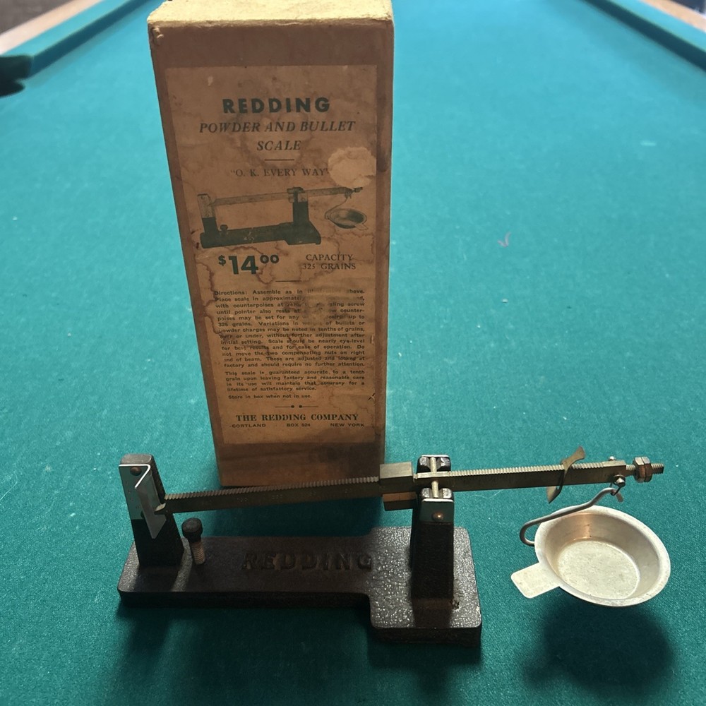 Vintage Redding Powder And Bullet Reloading Scale