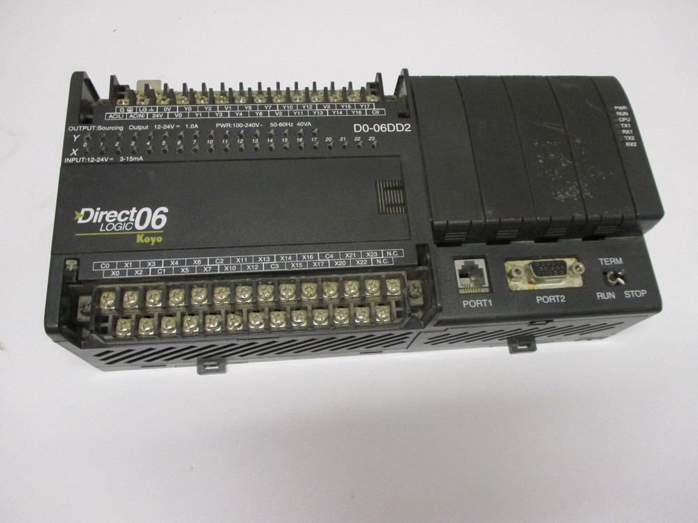 EUC-AUTOMATION DIRECT D0-06DD2 DIRECTLOGIC PROGRAMMABLE CONTROLLER Parts AS IS