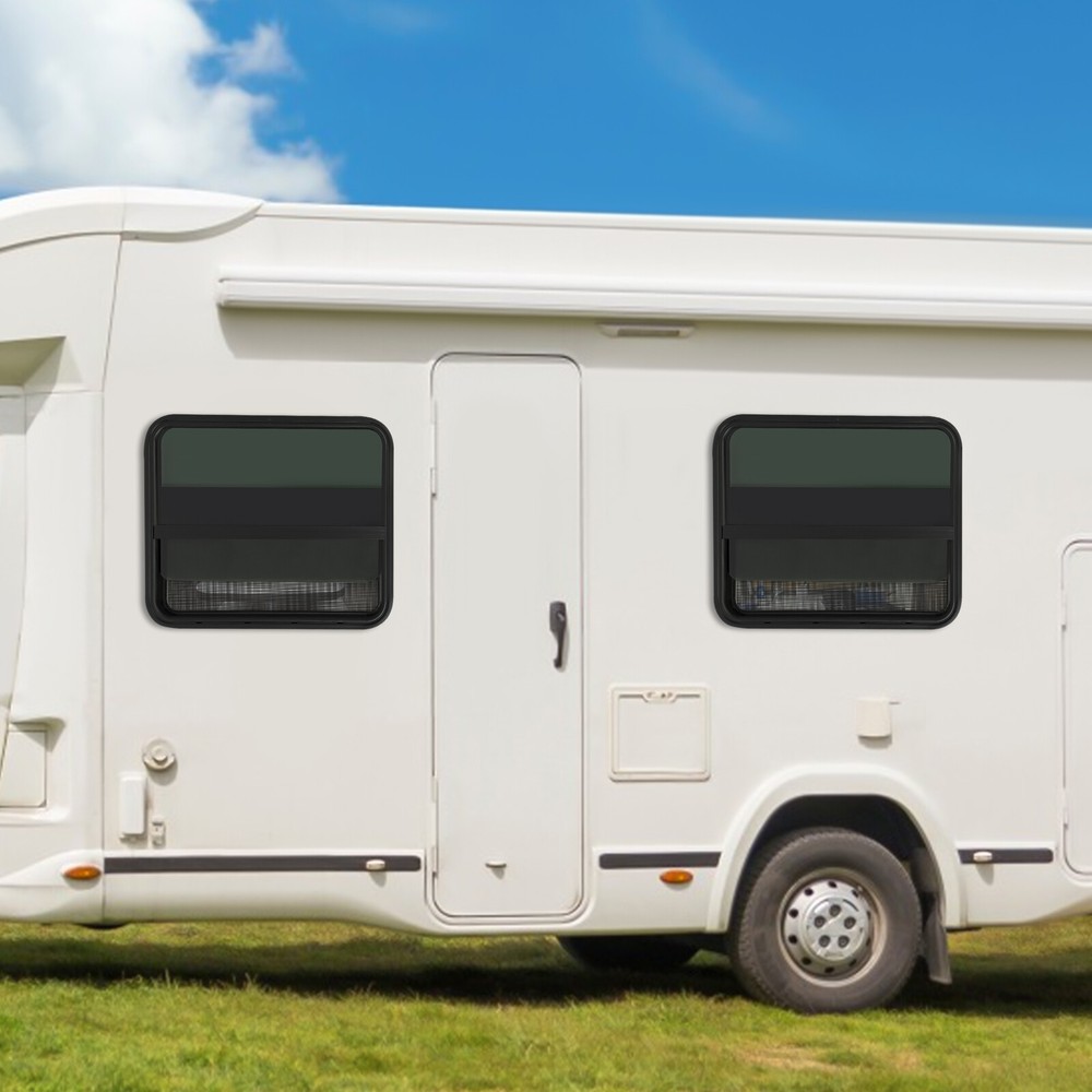 RV Window Rectangular Vertical Slide Window Venting Window Clip-on Mounting