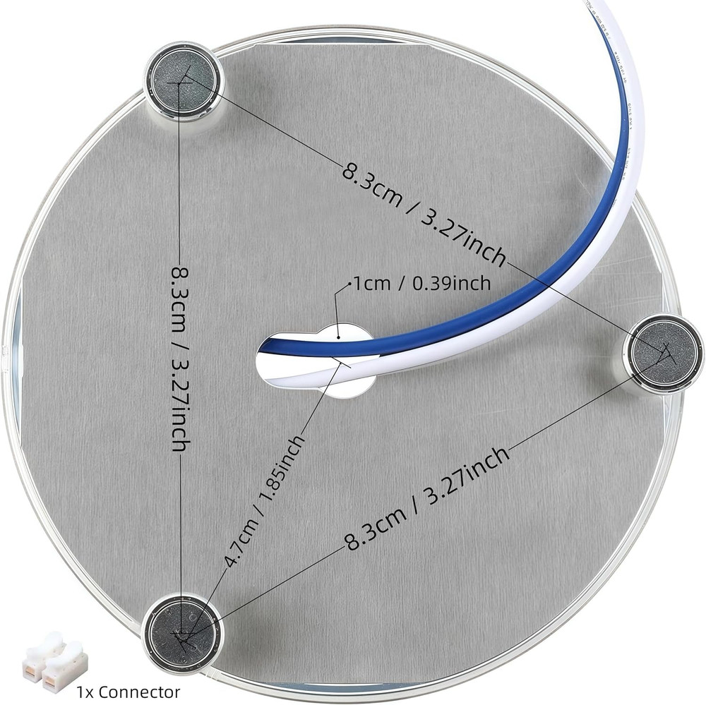 4 Inch LED Retrofit Light Kit for Ceiling Fan Light Replacement Panel PCB 18W 30