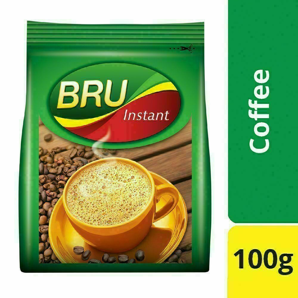 Bru Instant Coffee Powder Refill Pack Blend of Coffee & Chicory Select Pack