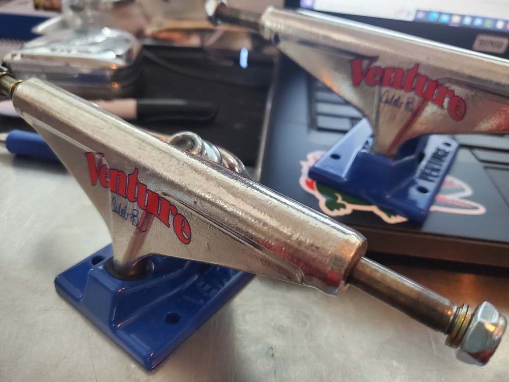 Venture Skateboard Trucks C B measures 8 1/2"