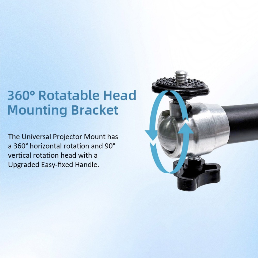 360° Rotatable Universal Wall Ceiling Mount Stand for Mini Projector DVR Camera