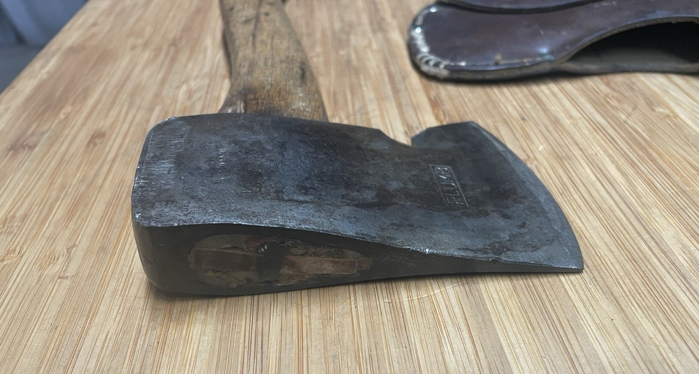 Vintage Plumb Hatchet With Nail Puller Original Handle Sheath