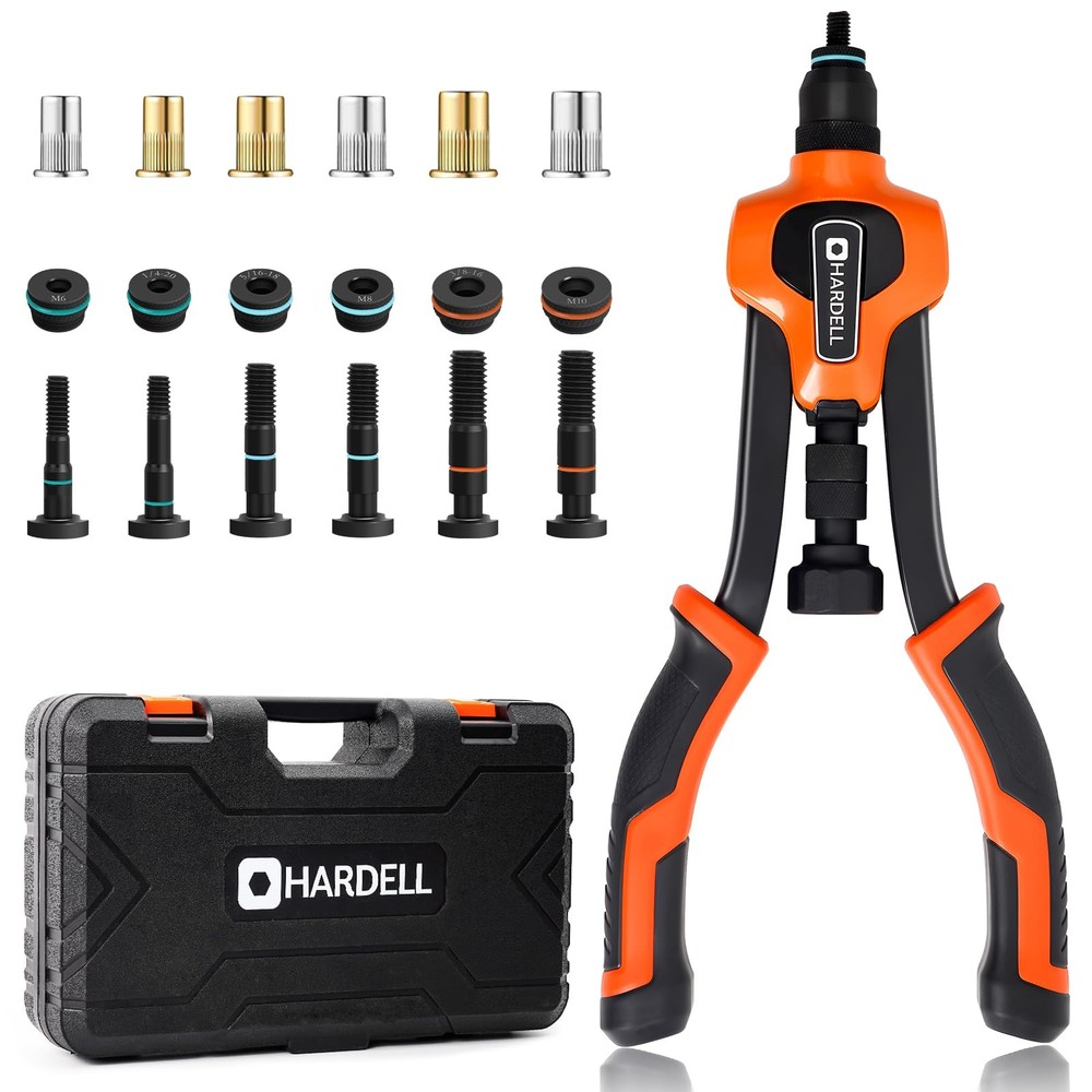 Rivet Nut Tool Kit 14 Rivnut Tool Kit With 80pcs Rivet Nuts 6 Metric  Inch Man