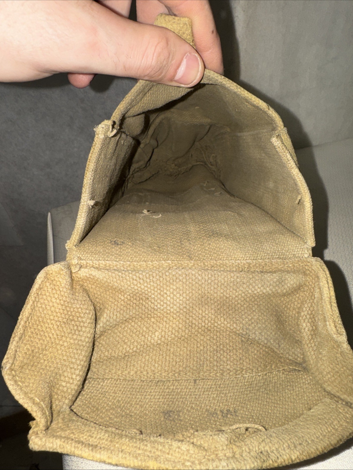 Original WW2 British Army 37 stamps Webbing MT Pouch ORIGINAL DATED 1940’s