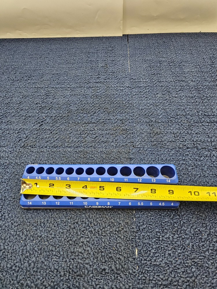 Casoman Magnetic Socket Holder Organizer Blue Replacement 4-14 Storage