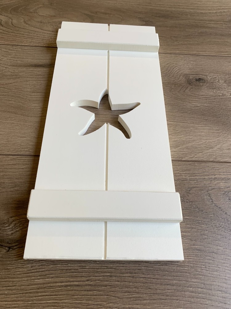 Custom Starfish Shutter, PVC Exterior Shutter, Sold Individually
